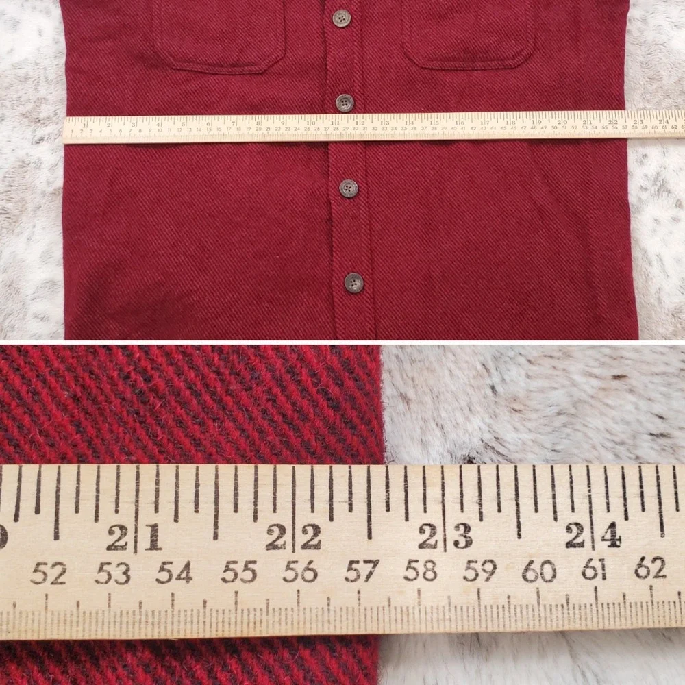 Vintage Woolrich Men's M Red Wool Button‎ Jacket Coat VTG 90s 00s